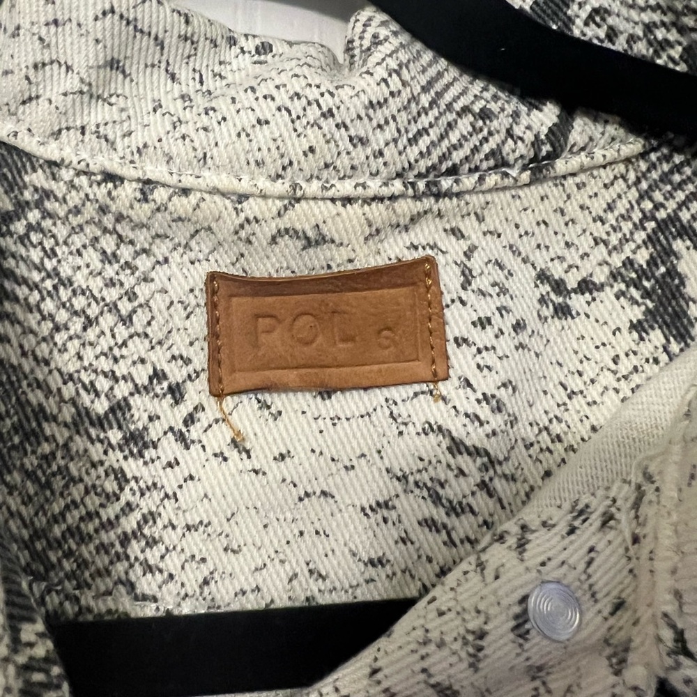 Snakeskin Pattern Jean Jacket - image 3